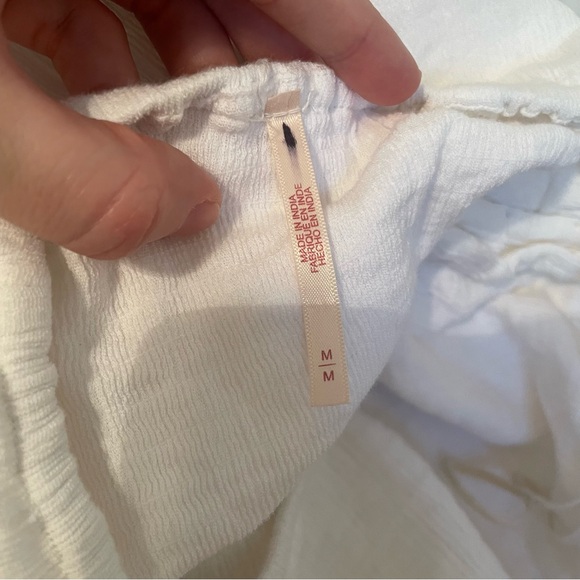 Free People White Strapless Ruffle-Hem Midi Dress - Picture 7 of 8